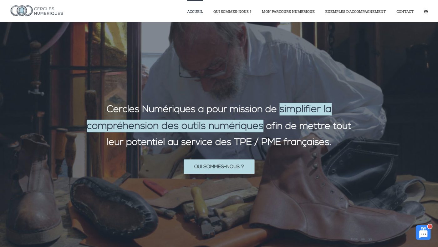 Capture du projet Cercles Numériques