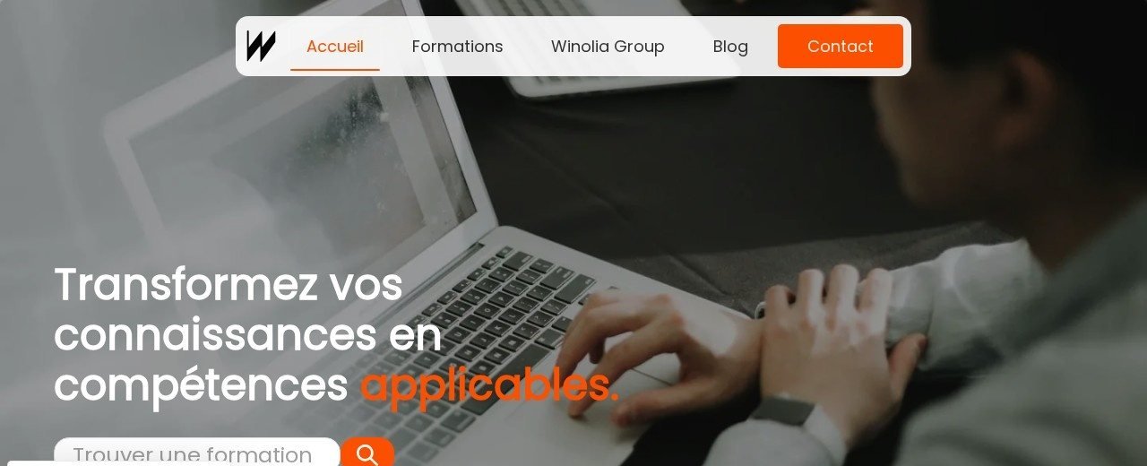 Capture du projet Winolia Group